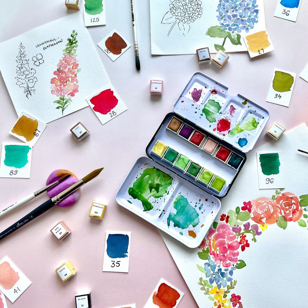 Einsteiger Floral Watercolour Workshop am 01.02.2025