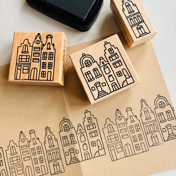 Konfettirausch Stempel "Häuser Den Haag"