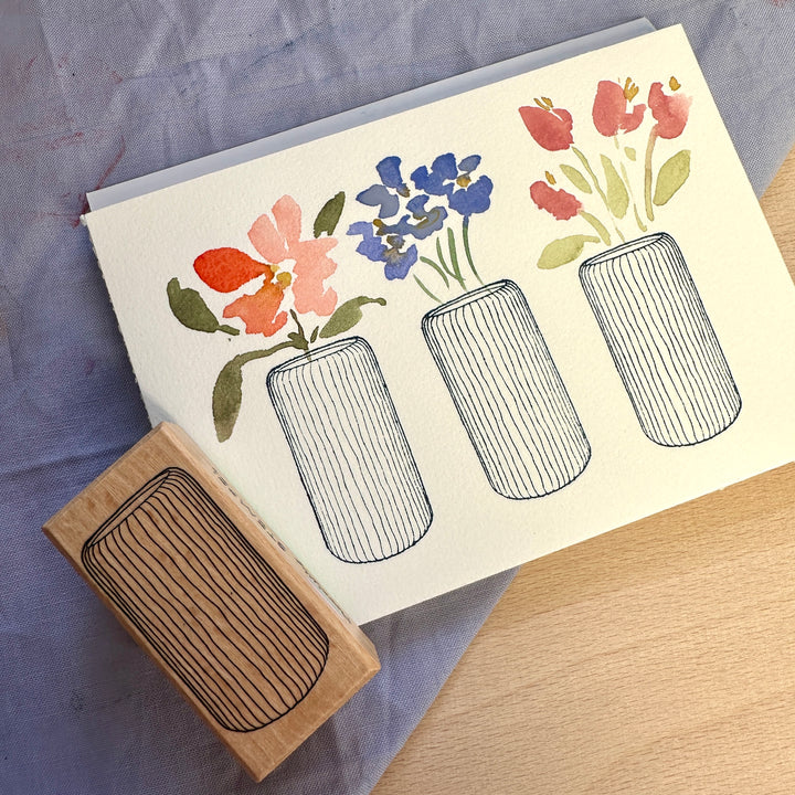 Letterbraut Stempel verschiedene Vasen