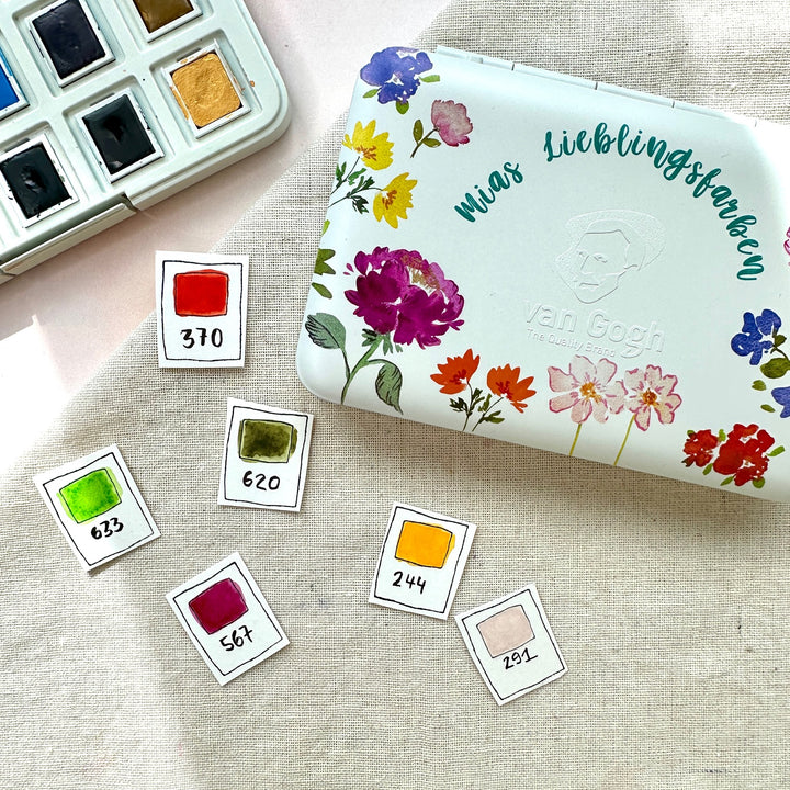15er Aquarellkasten Mias Lieblingsfarben