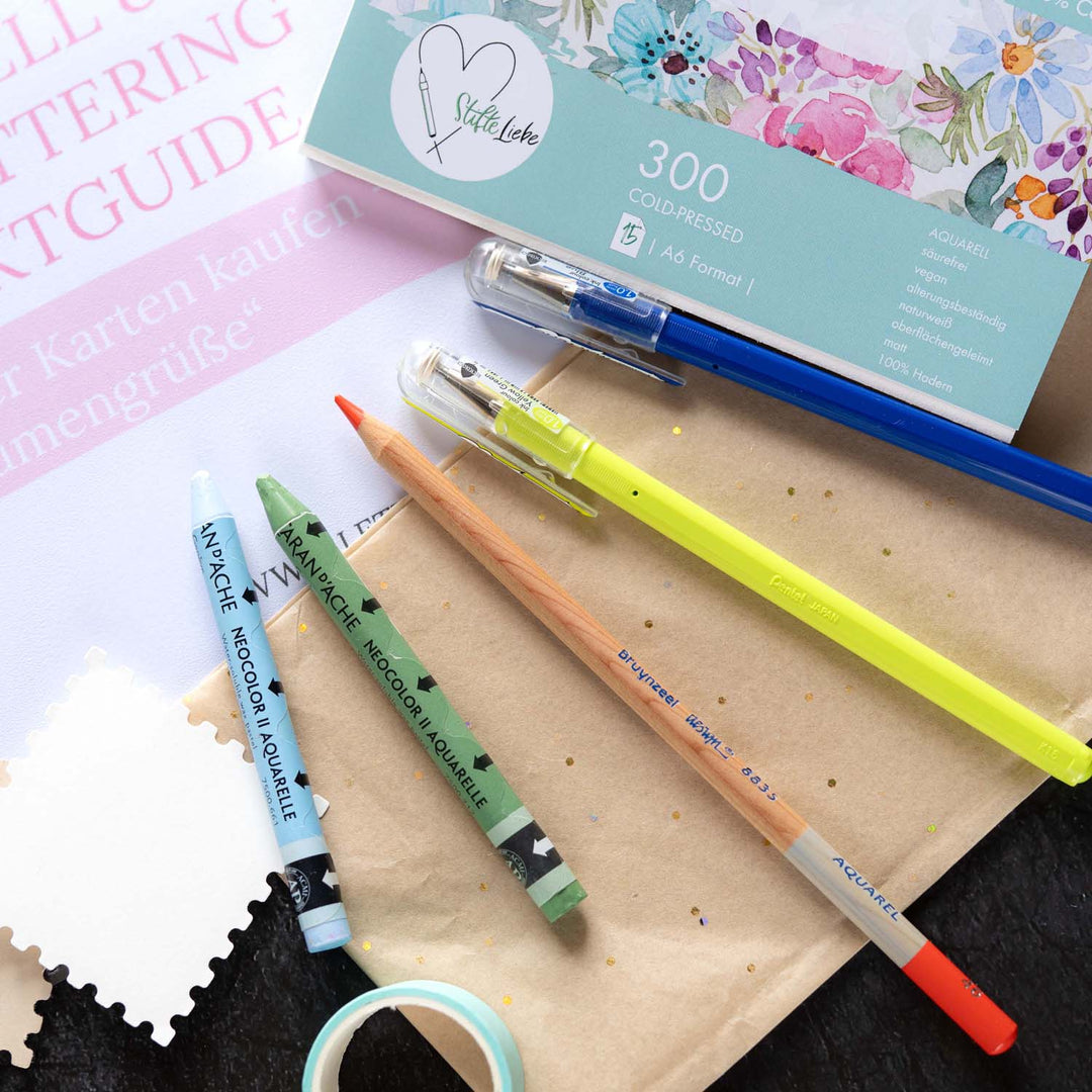 LETTERBRAUT MATERIALPAKET – NIE WIEDER KARTEN KAUFEN „BLUMENGRÜSSE“