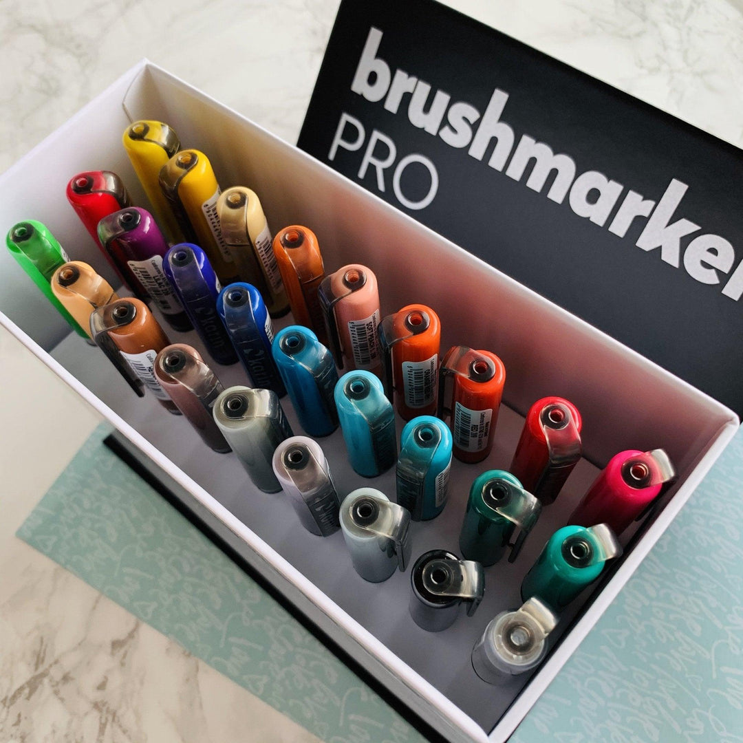 Brushmarker Pro Mini Box 26 Farben plus Blender - Stifteliebe