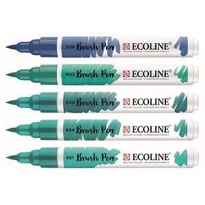 Brushpen 5er Set Grün/Blau - Stifteliebe