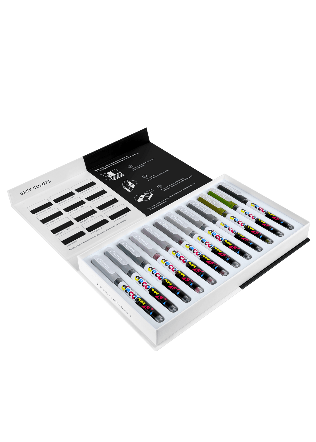 PIGMENT Decobrush Grey 12er Set - Stifteliebe