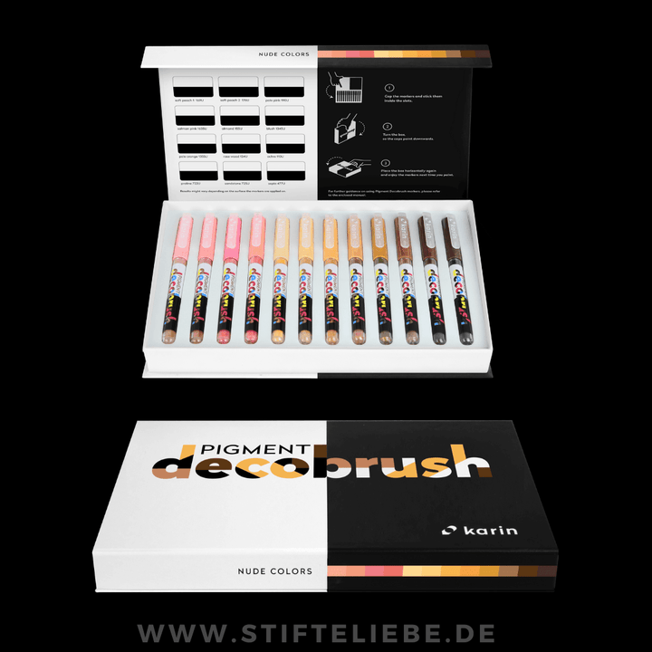 PIGMENT Decobrush Nude Set 12 Farben - Stifteliebe