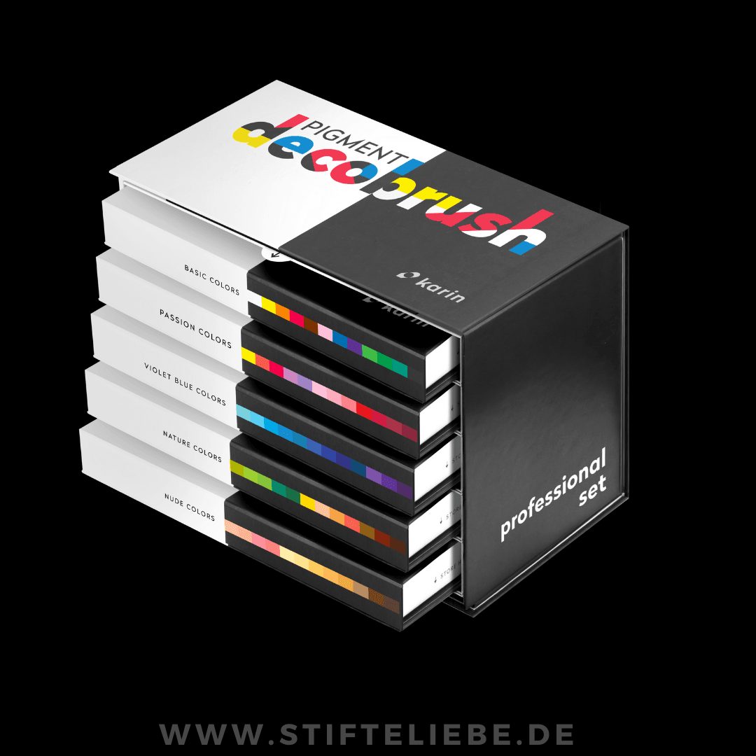 PIGMENT Decobrush Professional Set 60 Farben - Stifteliebe